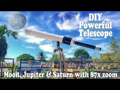 How To Make Cheap DIY Telescope | Powerful DIY Telescope Making | Best Handmade Telescope | 87x Zoom