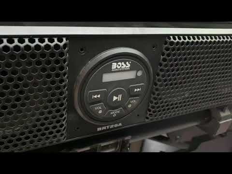 Update!!!!! Sound bar works!!! Boss sound bar for ATV/UTV follow up video coming soon.