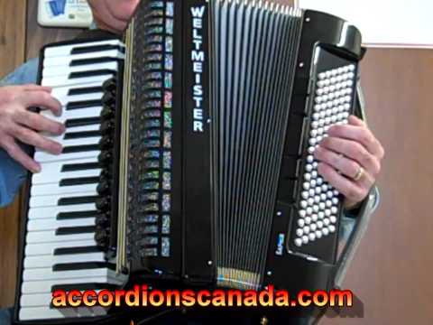 Weltmeister Saphir (Musette) 120 Bass Accordion with Italian Reeds