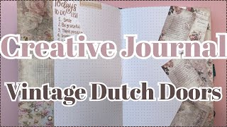 CREATIVE JOURNALING IN MY HAPPY PLANNER | MAKING VINTAGE DUTCH DOORS