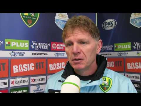 Fons Groenendijk: "Er telt maar één ding, ADO Den Haag op het hoogste niveau houden"