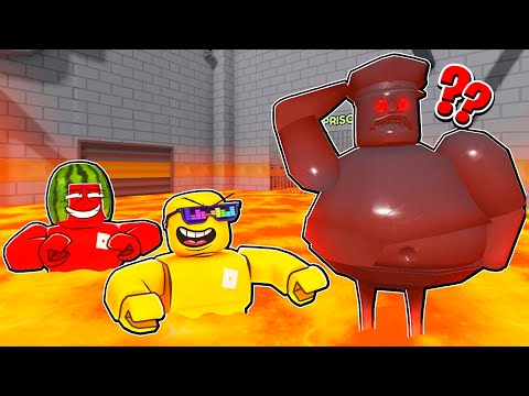 Hide And Seek In BARRY'S PRISON But the FLOOR IS LAVA...