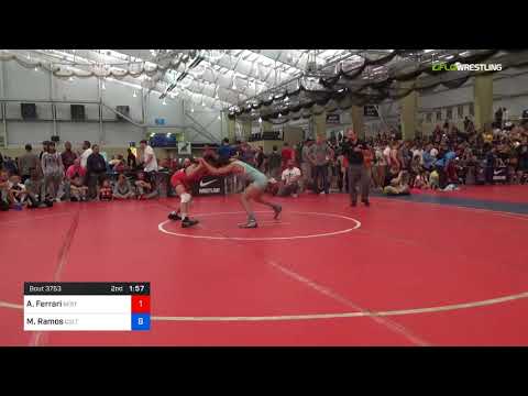 2018 UWW Cadet And U23 Nationals/UWW Cadet Freestyle 51 RR Rnd 1 - Anthony Ferrari (Best) Vs. Matt