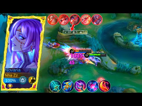 EPIC COMEBACK! NOVARIA HARD MATCH IN SOLO RANK! NOVARIA BUILD & EMBLEM 2025 | MOBILE LEGENDS