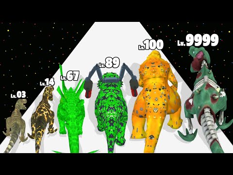 Dino Evolution Run 3D - Level Up Dino Max Level Gameplay