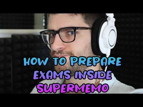 Using SuperMemo for Exams