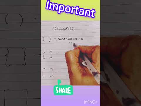 [{(.......) }] 🩷🩵Important brackets#maths #bracket #ytshorts #2025#class5 #viralvideo #class4#cbse#s