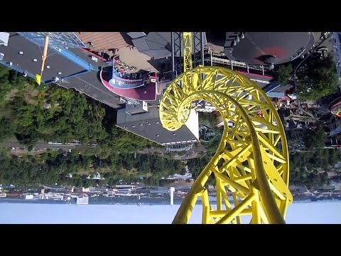 Ukko front seat on-ride HD POV Linnanmäki Linnanmaki