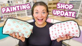 Painting & Preparing a BIG FALL Shop Launch?! *cozy studio vlog*