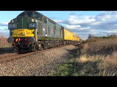 HD Colas Rail 37057 tnt 37254 power past lower moor with 1Z23 Bristol-Tyseley