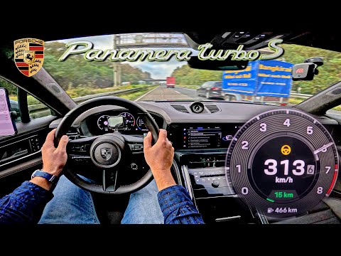 782HP Porsche Panamera TURBO S HYBRID // 313KM/H on AUTOBAHN