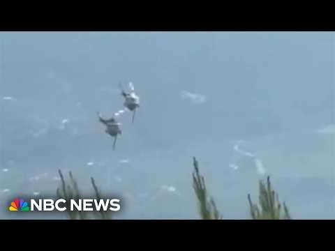 Two killed after firefighting helicopters collide in Greece
