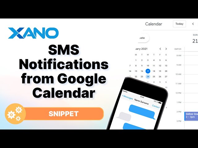 Send SMS Text Notifications for Google Calendar Events