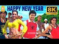 Happy New Year 8K Video Song ஹாப்பி நியூ இயர் Kuruvi Vijay Trisha Dharan