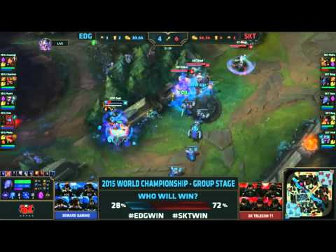 EDG vs SKT - Deft gets picked by Faker