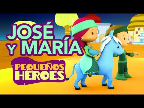 HISTORIAS DE LA BIBLIA PARA NIÑOS 📖🤱🏻 - JOSE Y MARIA | PEQUEÑOS HEROES