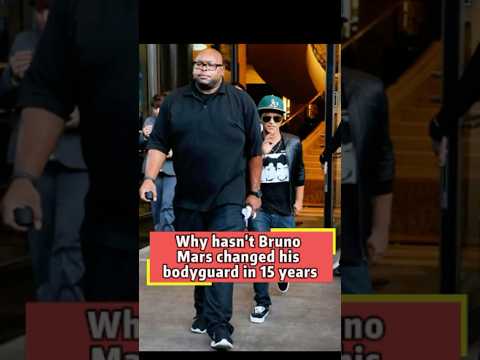 Why hasn't Bruno Mars changed his bodyguard in 15 yearsThe heartbreaking reason behind it#brunomars