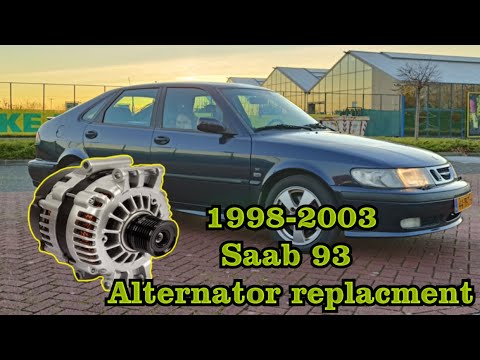 Saab 9-3 OG 1998-2003 Alternator replacement