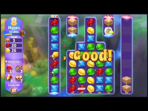 Wonka's World of Candy Level 490 - NO BOOSTERS + FULL STORY 🍫 | SKILLGAMING ✔️