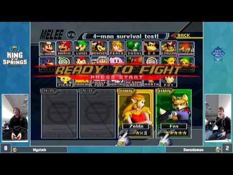 KotS2 Melee Top 8: Myztek vs  Dansdaman