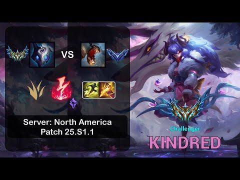 Kindred Jungle vs Fiddlesticks - NA Challenger - Patch 25.S1.1