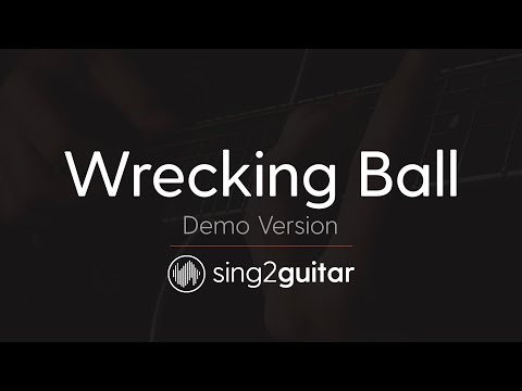 Wrecking Ball (Acoustic Guitar Karaoke) Miley Cyrus