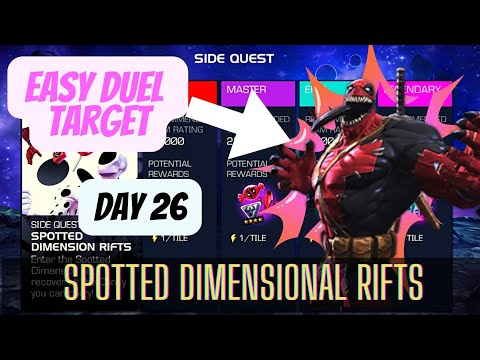 Day 26 of spotted dimensional rifts legendary side quest | Venompool is today's duel target! #mcoc