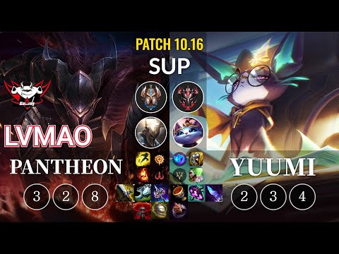 JDG LvMao Pantheon vs Yuumi Sup - KR Patch 10.16