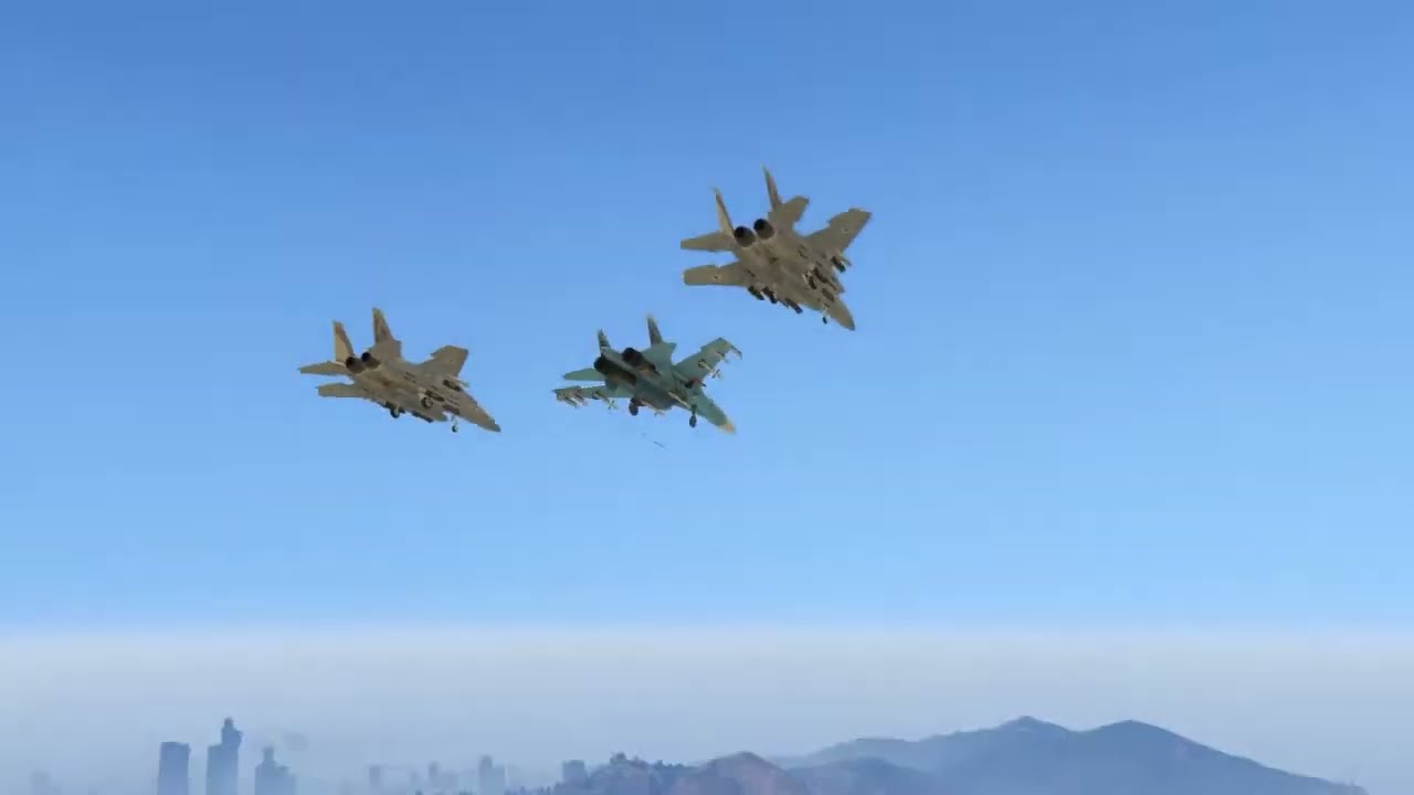 PUTIN UNDERSTIMATED NATO! Ukrainian fighter Jets & Helicopters Attack on Russian Army Convoy - GTA 5