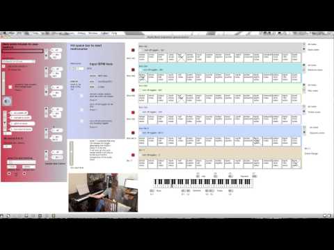A demo of my MAX/MSP patch with Glitch type Audio