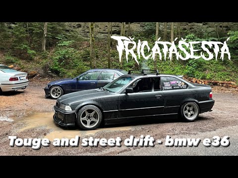 Rain street / touge drift - bmw e36 325i - POV