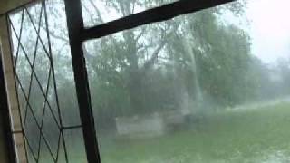 Storms in Rosetta South Africa - golf ball hail stones