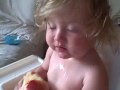 Abigail Eating A Peach