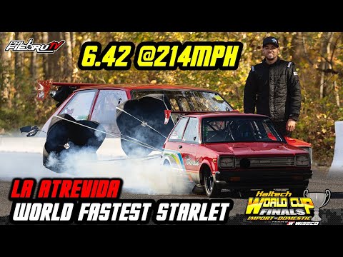 New World Record Starlet Rotary Power La Atrevida 6.42 @214mph World Cup Finals 2023 | PalfiebruTV