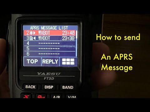 How to send APRS message on the FT-3D