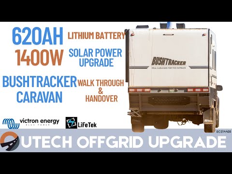 BushTracker Caravan Power Upgrade -1400W Solar Array, 620Ah Lithium Battery, 3000W Inverter