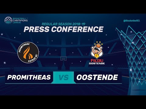 Promitheas Patras v Filou Oostende - Press Conference - Basketball Champions League