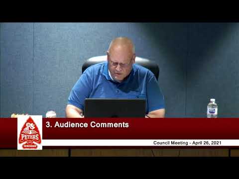 Peters Township Council - Regular Meeting - April 26, 2021