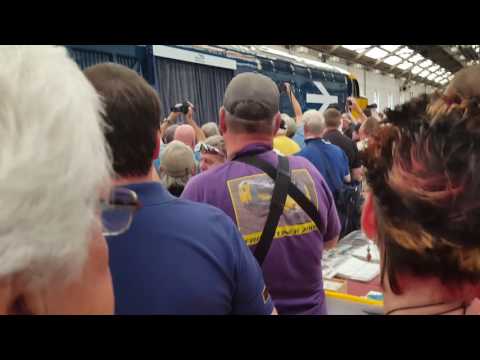 Crewe Open Day *37424 gets unveiled as 37558 with new name*