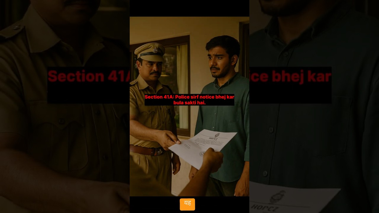 Rights During Police Interrogation | CrPC 41A & 161 Explained Simply.