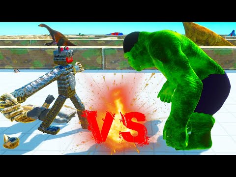 CARTOON CAT vs HULK Death run - Animal Revolt Battle Simulator | arbs