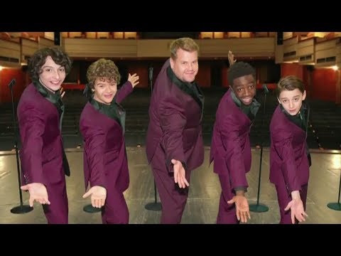Stranger Things Kids Perform Motown With Corden - Finn Wolfhard Defends Castmates