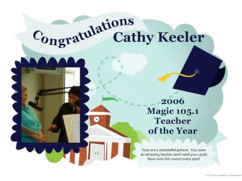 2006 Magic 105.1 Teacher of the Year Award