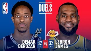 DeMar DeRozan - San Antonio Spurs - LeBron James - Los Angeles Lakers