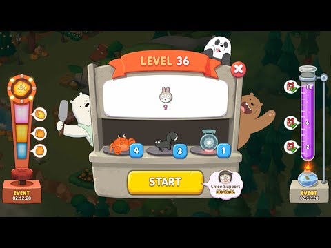 We Bare Bears Match3 Repairs Level 36 HD 1080p