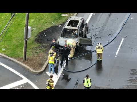 Mount Tabor Fire Department - Route 10 Vehicle Fire #4 - April-26-2022