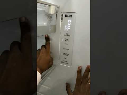Lg refrigerator side by side demo mode on#viral#shortsfeed#video