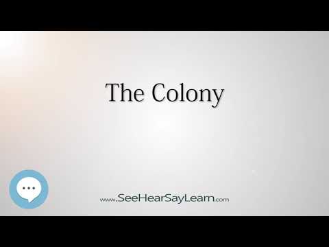 The Colony (How to Pronounce Cities of the World)💬⭐🌍✅
