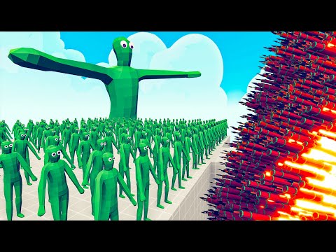 100x ZOMBIE + 1x GIANT vs 1x EVERY GOD - Totally Accurate Battle Simulator TABS