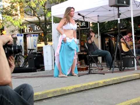 SlowBe and Belly Dancer Cassandra Fox at The Top Freedom Day of Pride (Topless Rights)